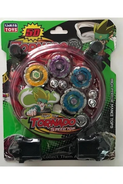Kardelen Oyuncak Beyblade Metal Fushion Tornado Clash 5d Arenalı 4 Lü Oyuncak Seti ürün görseli 1