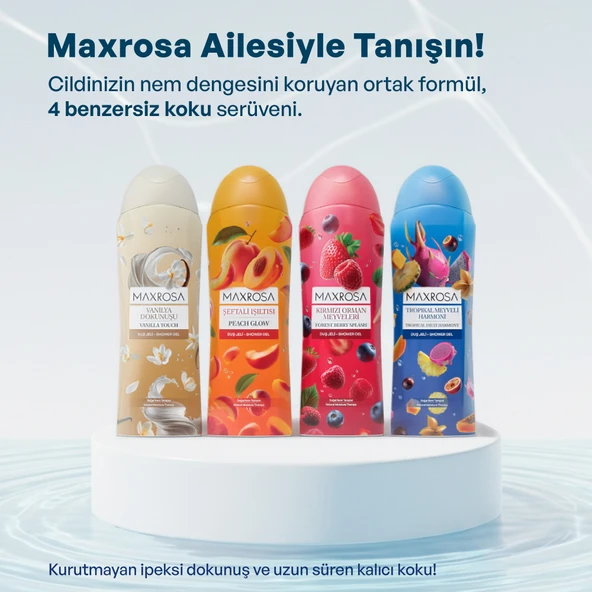 Maxrosa Şeftali Işıltısı Duş Jeli 600 ml x 2 Adet - Resim 7