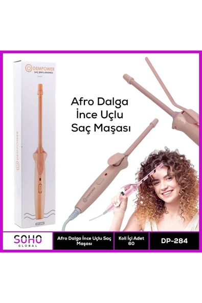 özgürce İnce Uçlu Afro Dalga Saç Maşası ile doğal ve hacimli dalgalar yaratın ürün görseli 1