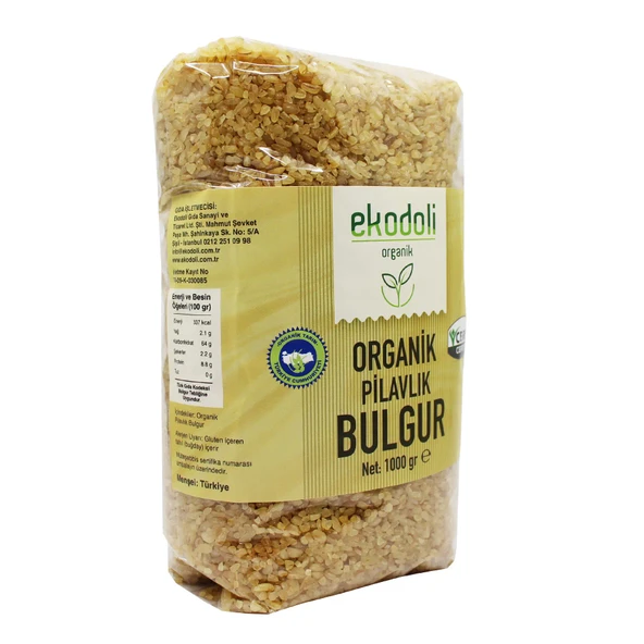 EKODOLİ ORGANİK PİLAVLIK BULGUR 1000GR ürün görseli 1