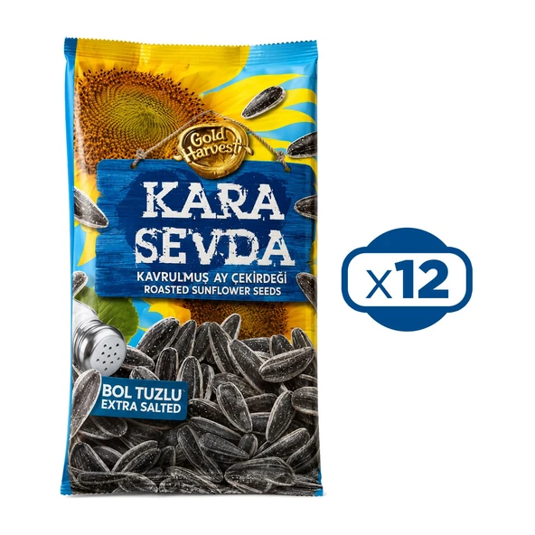 Kara Sevda Ay Çekirdeği 180 gr Bol Tuzlu x 12 Adet ürün görseli 1