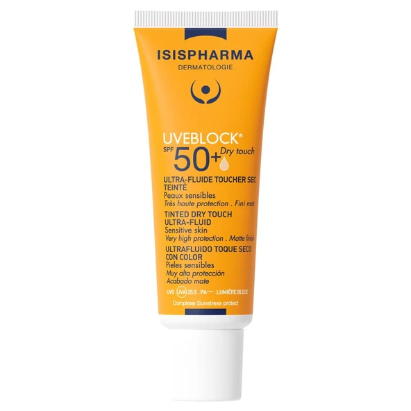 Isis Pharma Uveblock SPF 50+ Dry Touch Ultra Fluid 40 ml - Light ürün görseli 1