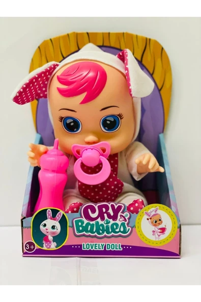 Cango Cry Babies Ağlayan Bebekler Sesli Emzikli Oyuncak Et Bebek ürün görseli 1
