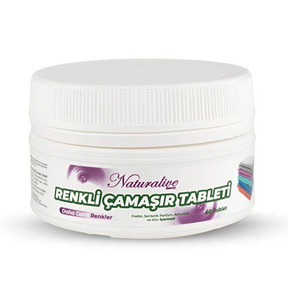 Naturalive Renkli Çamaşır Tableti - 60 Tablet ürün görseli 1