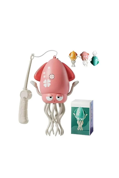 ZİVENTA PEMBE Dansçı Kali Oyuncak Ahtapot Sesli Işıklı Müzikli Dans Eden Oltalı - Şarjlıdır! - Oltası Mevcut ürün görseli 1