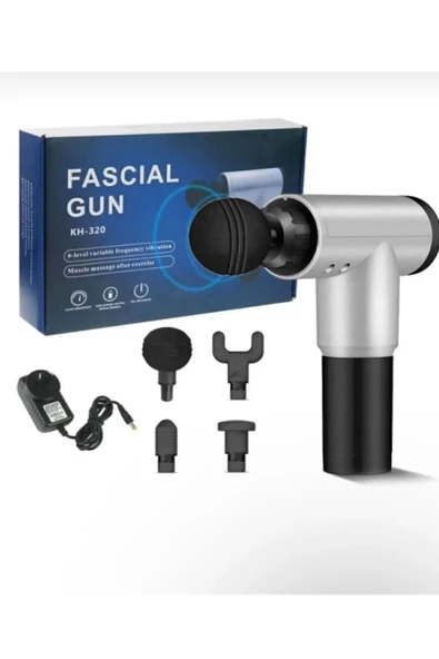 lushify Masaj Aleti Tabancası Sporcu Kas Rahatlatıcı Şarjlı 6 Seviye Titreşimli Fascial Massage Gun RH-320 ürün görseli 1