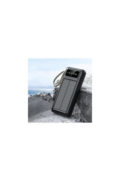 Store Acl 20000 Mah Powerbank Göstergeli Powerbank Solar Fenerli Güneş Enerjili Type C - Lightning ürün görseli 1