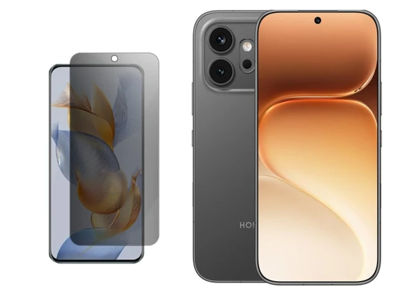 Honor 600 5G ile Uyumlu Mat Hayalet (Privacy) 9H Kırılmaz Nano Ekran Koruyucu ürün görseli 1