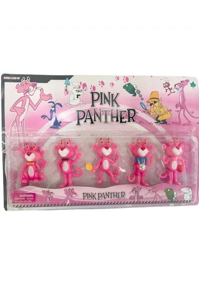 OTWO Pembe Panter 5’li Figür Set Pink Panther Yeni Model Pink Panter Figür Set ürün görseli 1