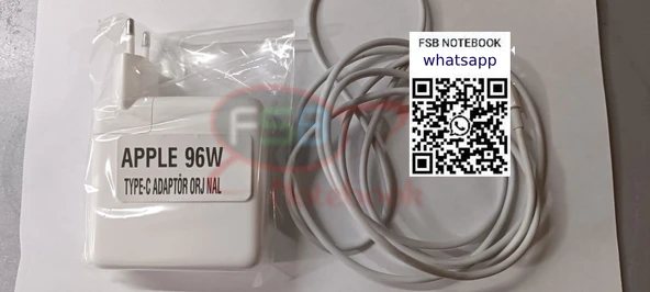 MacBook Pro (14 inç, 2023) 96W USB-C PD Adaptör ORJİNAL 2.EL KABLO İLE ürün görseli 1