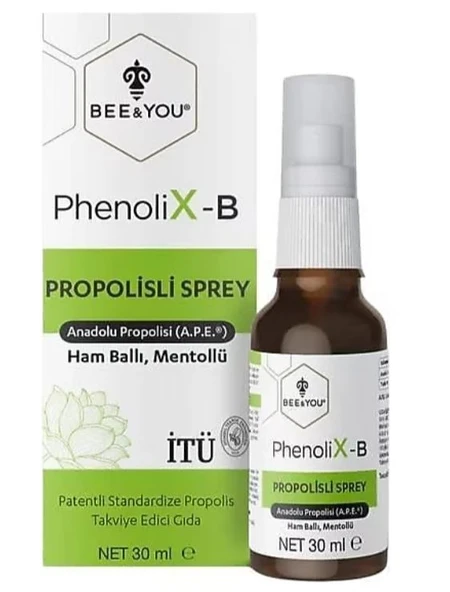 Bee&You PhenoliX-B Propolisli Sprey 30 ml ürün görseli 1