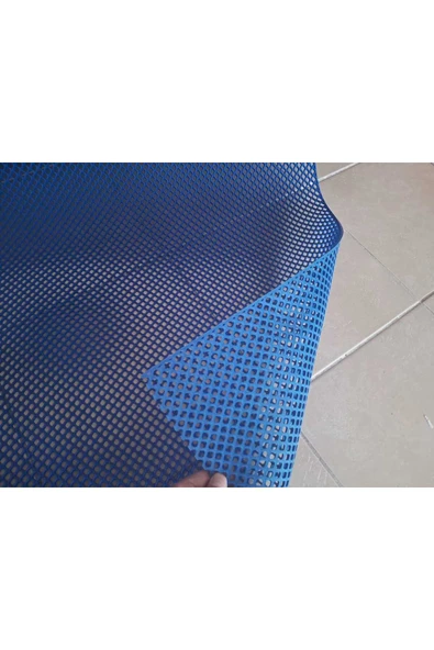 KADİRTARIM PVC PASPAS 120 X 700 CM MAVİ BANYO KAYMAZ YER ZEMİN MATI S-MAT ZİNCİR DESEN ürün görseli 1