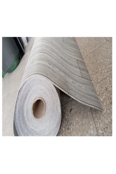 ÜN.K Keçeli MEŞE GRİ Parke Desenli Muşamba Pvc ZEMİN muşambası Mineflo yer muşamba en 150 cm ürün görseli 1