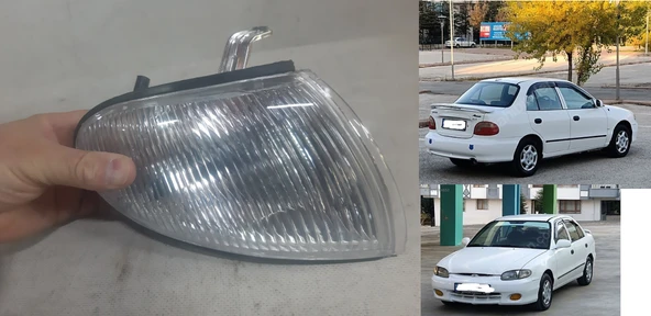 SAĞ Hyundai ACCENT yumurta Kasa 1998-2000 Model Ön Sinyal Lambası Far Yan Sinyali SAĞ Yolcu Tarafı Mars marka 520626 kod 9230222300-9230222310 ürün görseli 1