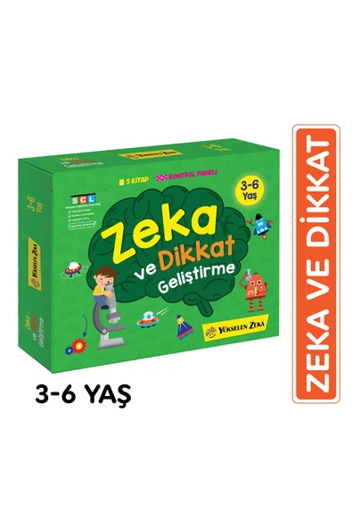 yükselen zeka 3-6 Yaş Zeka ve Dikkat Geliştirme Seti ürün görseli 1