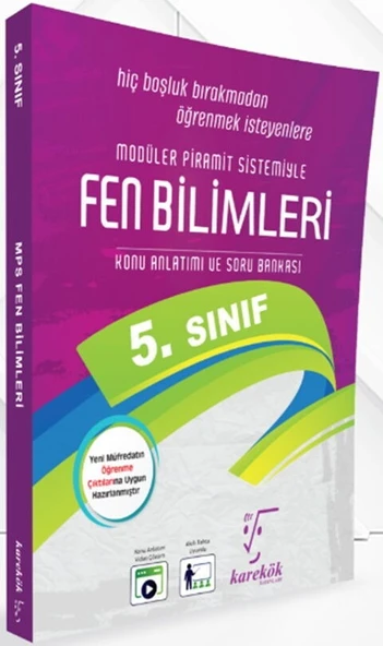 5. Sınıf Fen Bilimleri MPS Konu Anlatımlı Soru Bankası Karekök Yayınları ürün görseli 1