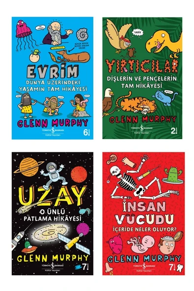 TÜRKİYE İŞ BANKASI KÜLTÜR YAYINLARI Insan Vücudu–içeride Neler Oluyor? Evrim Uzay O Ünlü Patlama Yırtıcılar (4 Kitap) Glenn Murphy ürün görseli 1