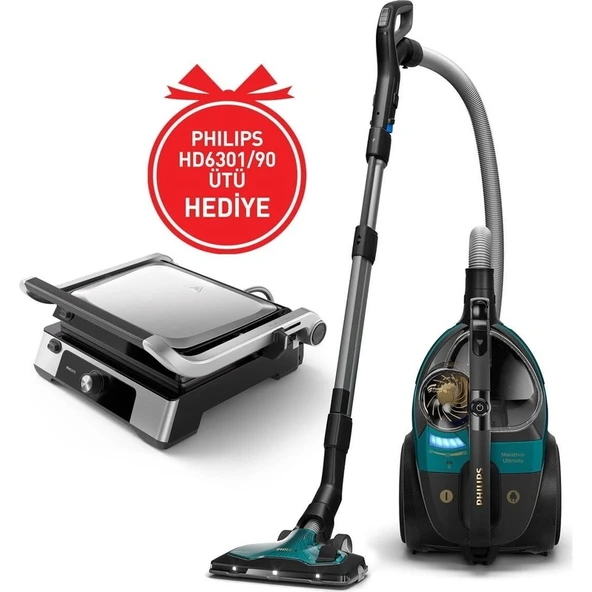 Philips BXA0077/00, XB9185/07 Toz Torbasız Süpürge (HD6301/90 Tost Makinesi Hediyeli) ürün görseli 1