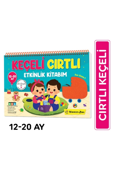 yükselen zeka İlk Cırt Cırtlı - Keçeli Etkinlik Kitabım (12-20 Ay) ürün görseli 1