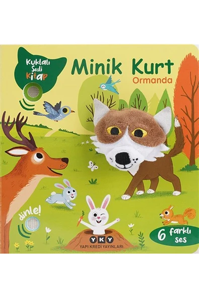 Yapı Kredi Yayınları Minik Kurt Ormanda (Kuklalı Sesli Kitap) ürün görseli 1