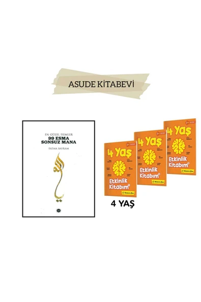yükselen zeka 4 Yaş Etkinlik Kitabım Seti VE EN GÜZEL İSİMLER 99 ESMA SONSUZ MANA-2'Lİ SET ürün görseli 1