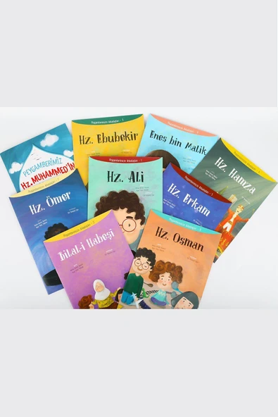 Türkiye Diyanet Vakfı Yayınları yeni- Peygamber Efendimizin Arkadaşları 9 Kitap Set ürün görseli 1