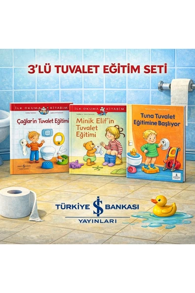 TÜRKİYE İŞ BANKASI KÜLTÜR YAYINLARI 3’lü Tuvalet Eğitimi Seti | Türkiye İş Bankası Yayınları ürün görseli 1