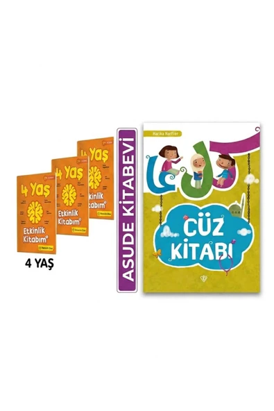 yükselen zeka 4 Yaş Etkinlik Kitabım Seti ve Harika Harfler Cüz Kitabı-2'li set ürün görseli 1