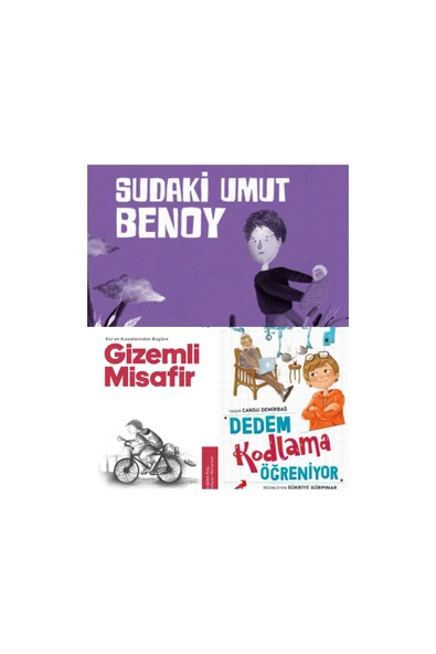 Türkiye Diyanet Vakfı Yayınları SUDAKİ UMUT BENOY-GİZEMLİ MİSAFİR-DEDEM KODLAMA ÖĞRENİYOR 3'LÜ SET ürün görseli 1