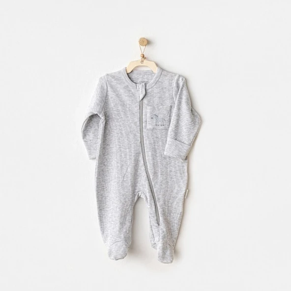 Andywawa Ac25811 Romper Little King Bebek Tulum Grey ürün görseli 1