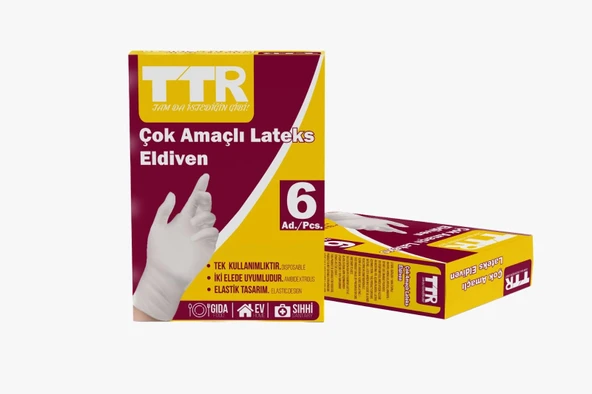 LATEKS ELDİVEN 6 LI - TTR ürün görseli 1