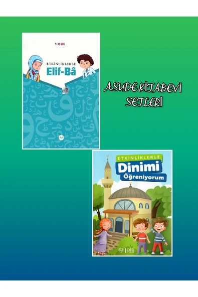 Diyanet İşleri Başkanlığı Etkinliklerle Dinimi Öğreniyorum Ve Elif-ba Seti 2 Kitap ürün görseli 1