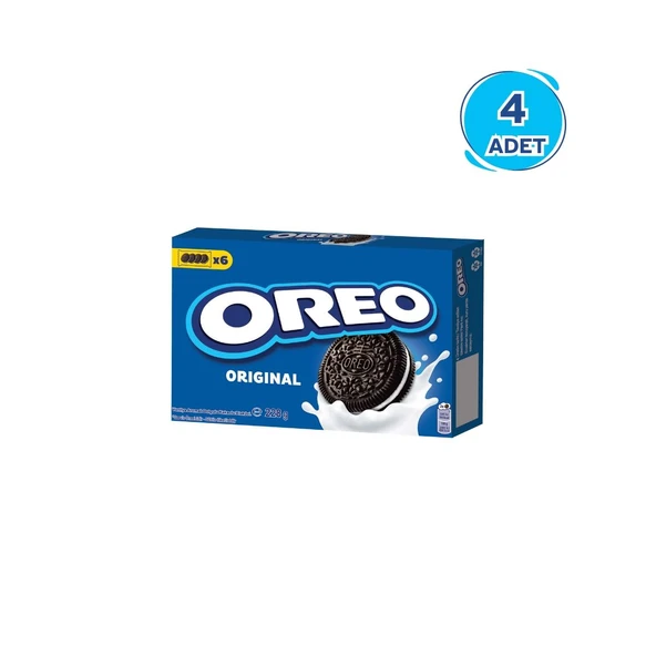 Oreo Bisküvi Klasik 228gr - 4 Paket ürün görseli 1