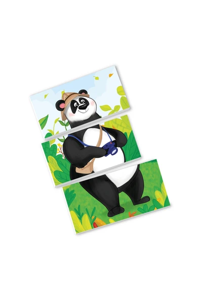 yükselen zeka 2 Yaş Magnet Puzzle - Resim 3