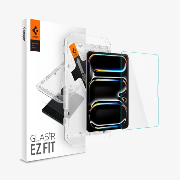 Spigen iPad Pro 11'' (2025/2024) ile Uyumlu Cam Ekran Koruyucu Kolay Kurulum GLAS.tR EZ Fit Slim HD - OUTLET ürün görseli 1
