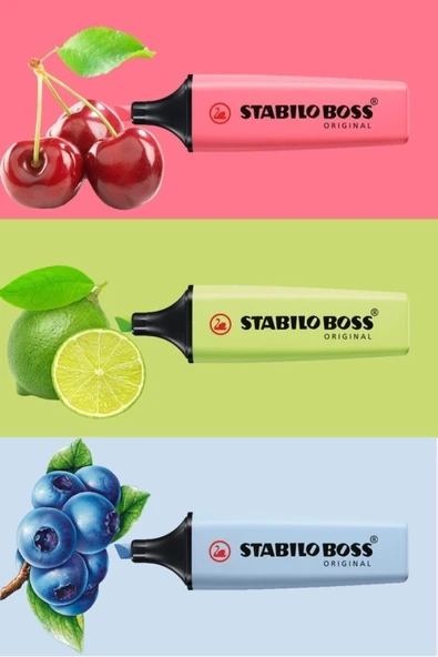 Stabilo Yeni Pastel Renkler 3'lü Set Işaretleme Kalemi ürün görseli 1