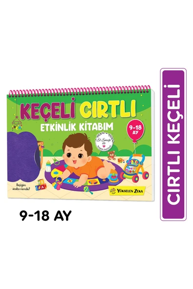 yükselen zeka 9-18 Ay İlk Cırt Cırtlı - Keçeli Etkinlik Kitabım ürün görseli 1