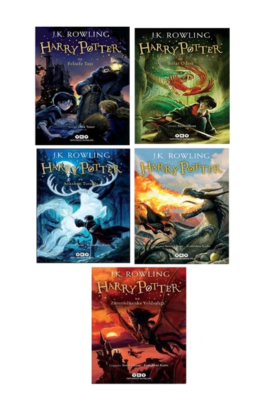 Evrensel İletişim Yayınevi Harry Potter Serisi 1. 2. 3. 4. VE 5. Kitapları Felsefe Taşı - Sırlar Odası - Ateş Kadehi 5 KİTAP ürün görseli 1