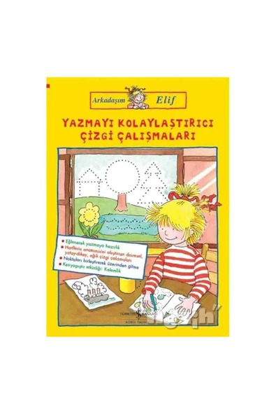 TÜRKİYE İŞ BANKASI KÜLTÜR YAYINLARI Yazmayı Kolaylaştırıcı Çizgi Çalışmaları - Arkadaşım Elif ürün görseli 1