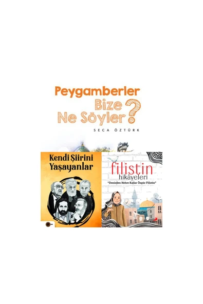 Türkiye Diyanet Vakfı Yayınları Peygamberler bize ne söyler-kendi şiirini yaşayanlar-filistin hikayeleri 3'lü set ürün görseli 1