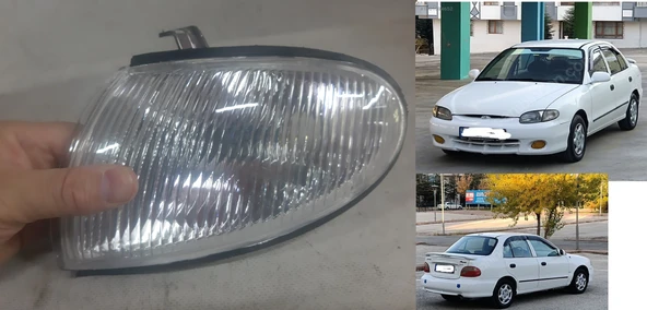 Sol Hyundai ACCENT yumurta Kasa 1998-2000 Model Ön Sinyal Lambası Far Yan Sinyali Sol Şoför Tarafı Mars marka 520627 kod 9230122310-9230122300 ürün görseli 1