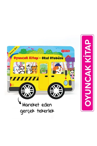 yükselen zeka Oyuncak Kitap - Okul Otobüsü (Gerçek Tekerlekli) ürün görseli 1