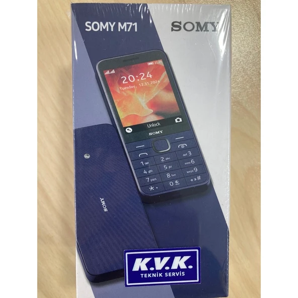 Somy M71 -(KVK GARANTİLİ-RESMİ BTK KAYITLI-İNTERNETE GİREBİLEN TÜRKİYE TEK TUŞLU TELEFON) ürün görseli 1