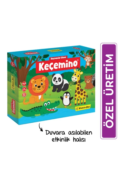 yükselen zeka Keçemino Etkinlik Halısı - Hayvanlar Alemi ürün görseli 1