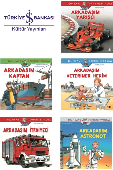 TÜRKİYE İŞ BANKASI KÜLTÜR YAYINLARI Okul Öncesi Dünyayı Öğreniyorum Hikaye Seti 5 Kitap ürün görseli 1