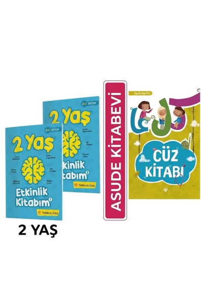 yükselen zeka 2 Yaş Etkinlik Kitabım Seti ve Harika Harfler Cüz Kitabı-2'li set ürün görseli 1