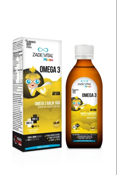 Zade Vital Miniza Omega-3 Balık Yağı 150 ml ürün görseli 1