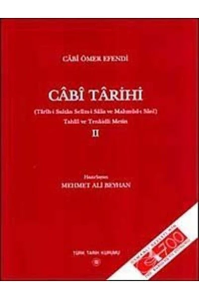 Türk Tarih Kurumu Yayınları Cabi Tarihi Cilt 2 ürün görseli 1