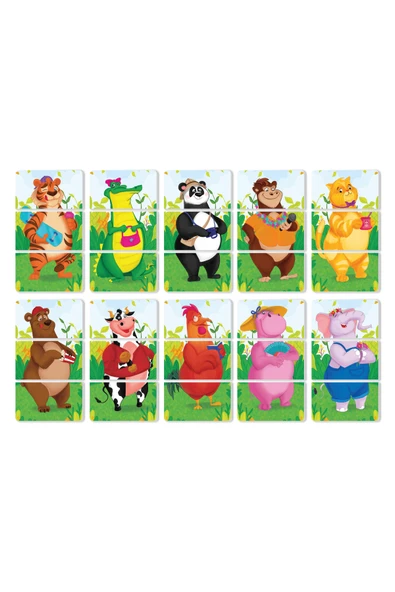 yükselen zeka 2 Yaş Magnet Puzzle - Resim 5