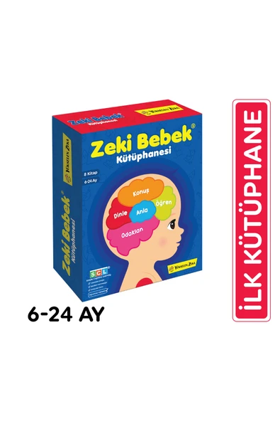 yükselen zeka 6-24 Ay Zeki Bebek Kütüphanesi 8’li Set ürün görseli 1